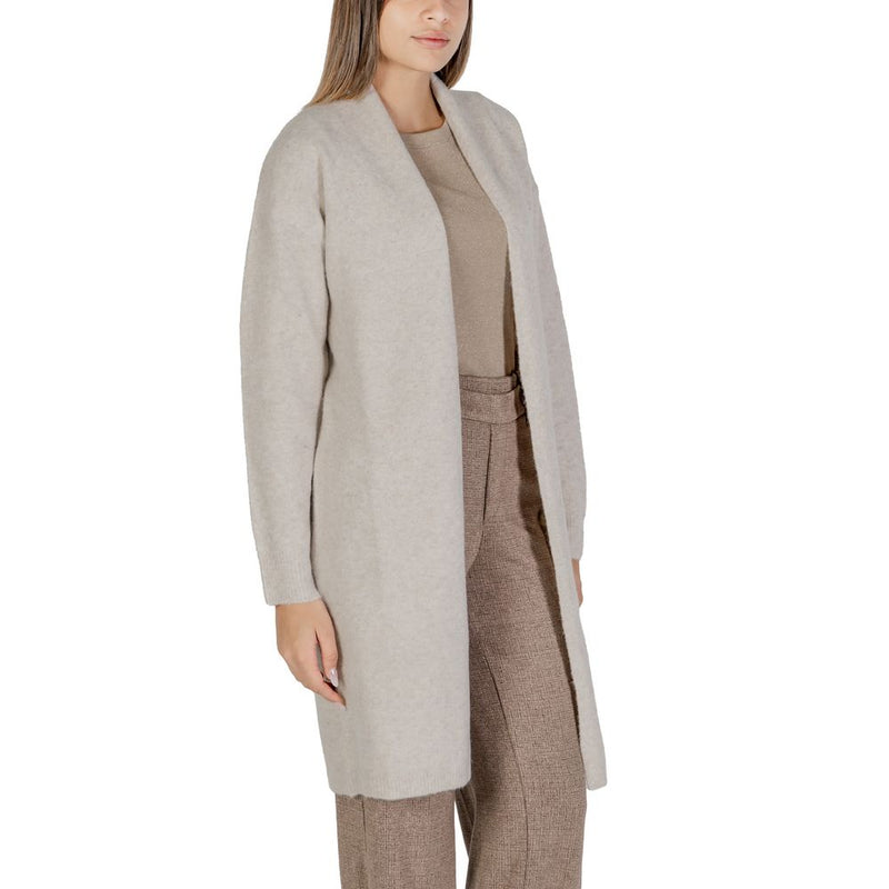 Beige Polyester Cardigan Morgan De Toi