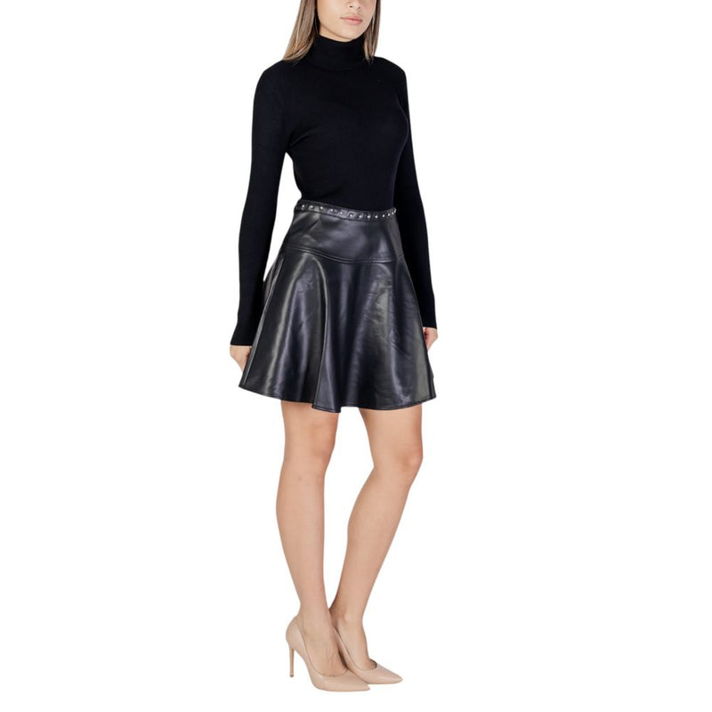 Black Viscose Dress Morgan De Toi