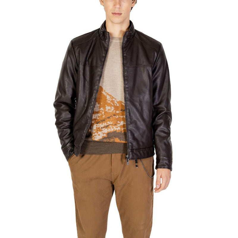 Brown Viscose Jacket Hamaki-Ho