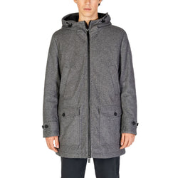 Gray Polyester Jacket Hamaki-Ho
