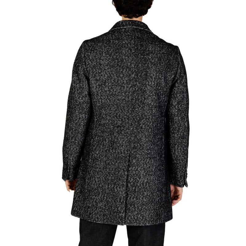 Black Polyester Jacket Hamaki-Ho