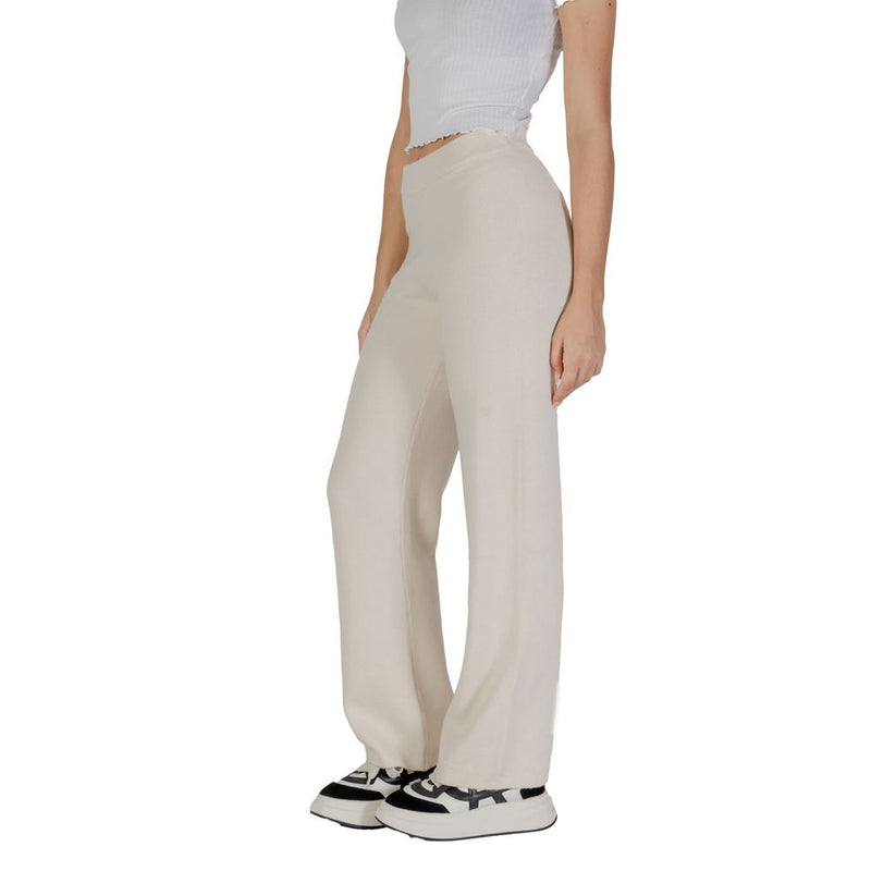 Cream Viscose Jeans & Pant Vero Moda