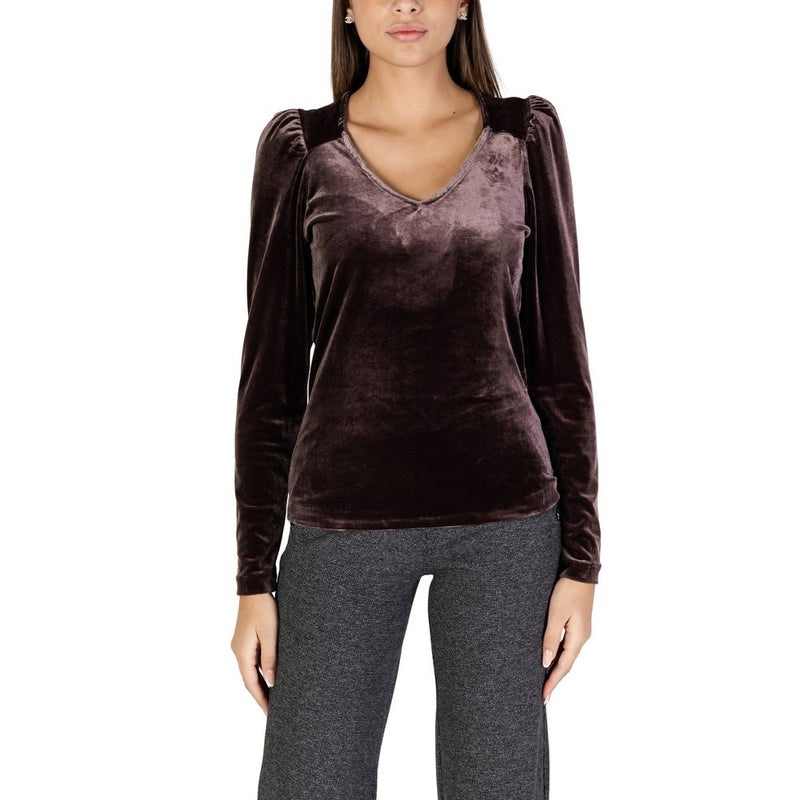 Brown Polyester Tops & T-Shirt B.Young