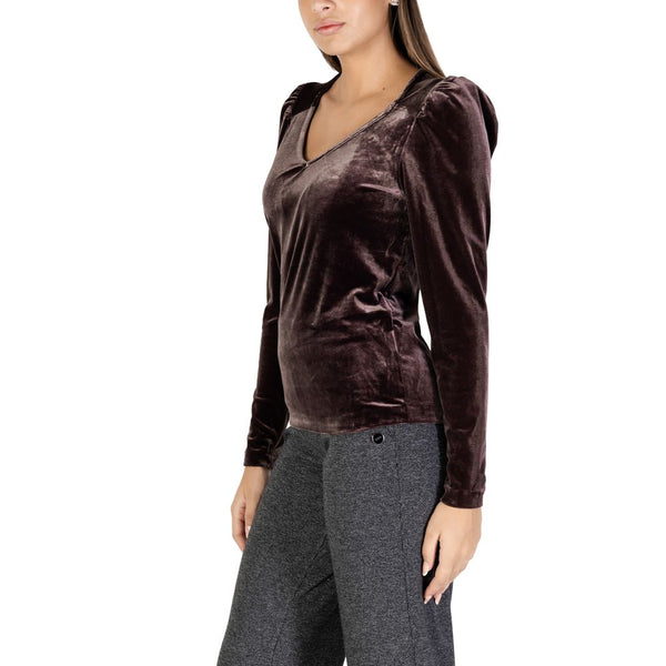 Brown Polyester Tops & T-Shirt B.Young