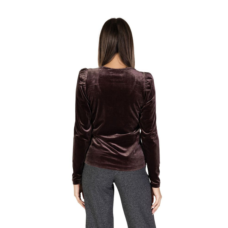 Brown Polyester Tops & T-Shirt B.Young