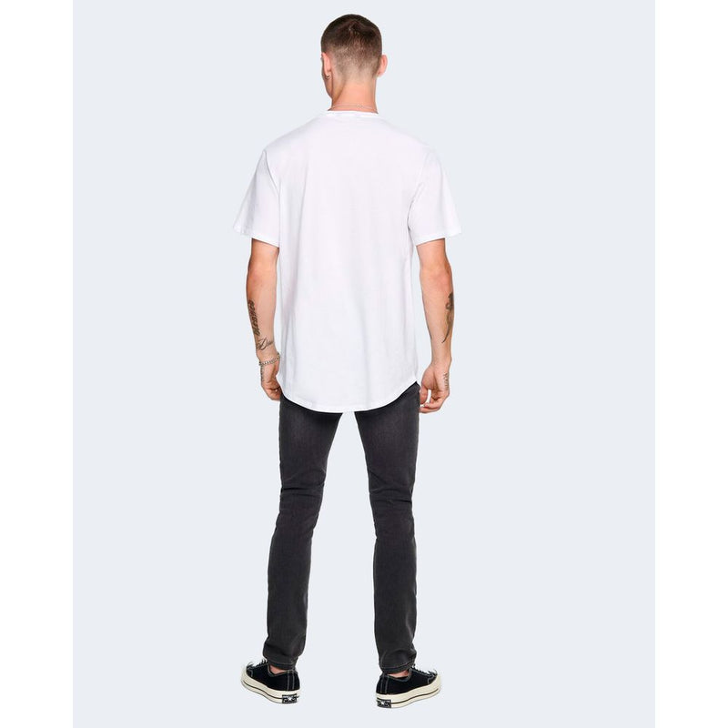 White Cotton T-Shirt Only & Sons