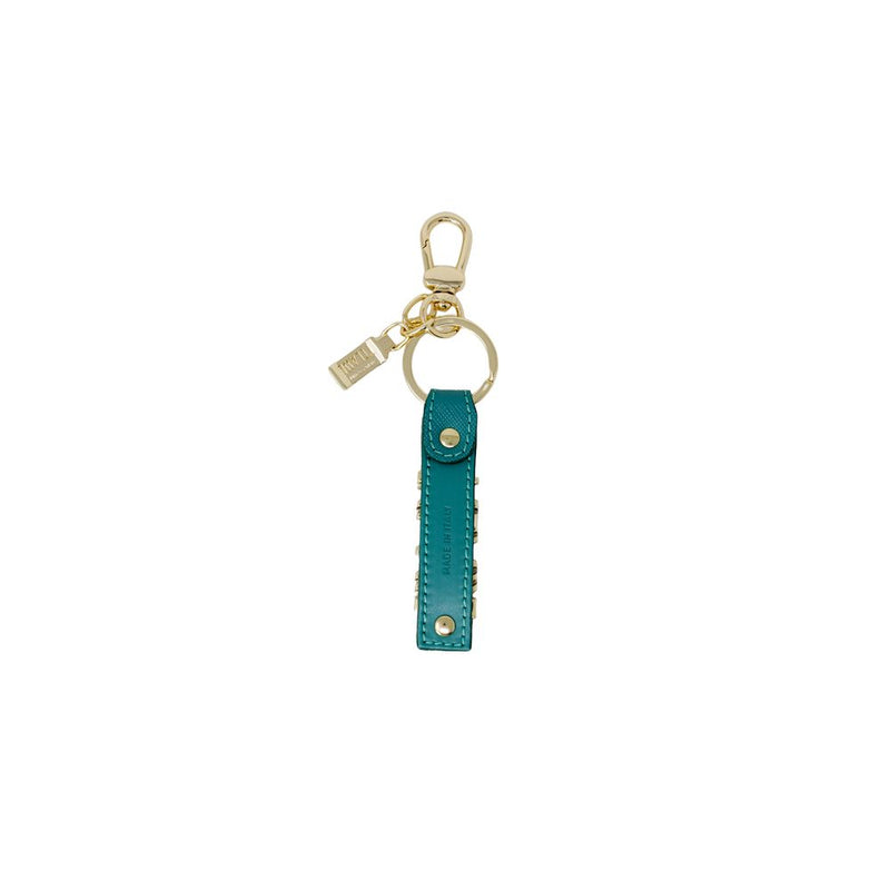 Green Leather Keychain Alviero Martini Prima Classe