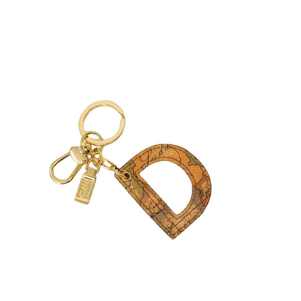 Beige Leather Keychain Alviero Martini Prima Classe