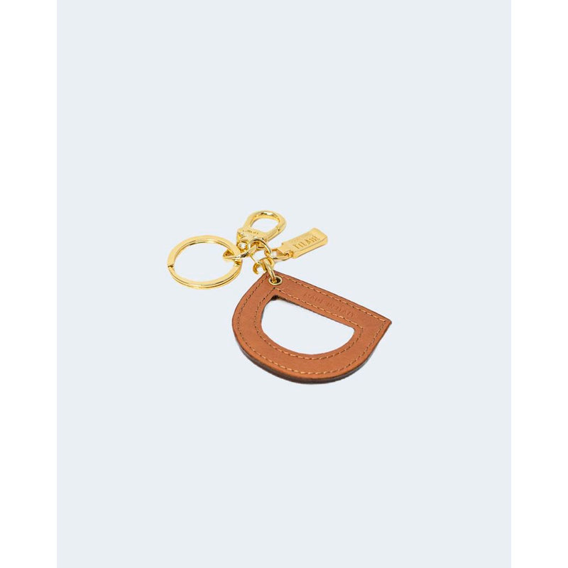 Beige Leather Keychain Alviero Martini Prima Classe