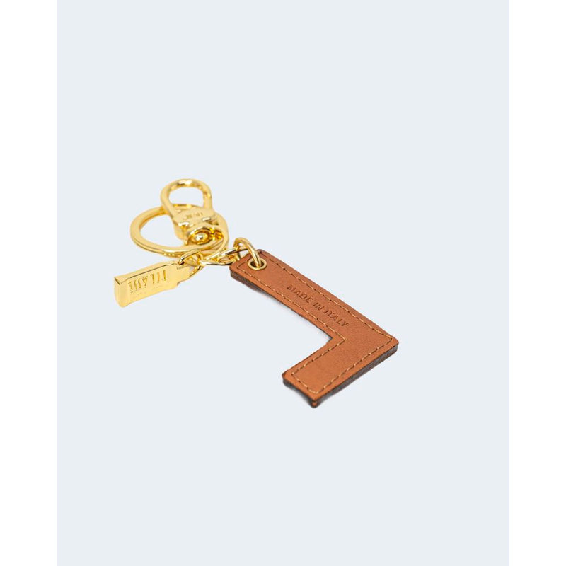 Beige Leather Keychain Alviero Martini Prima Classe