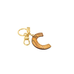 Beige Leather Keychain Alviero Martini Prima Classe