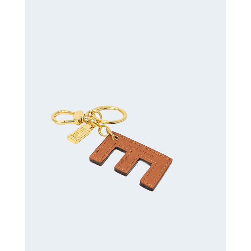 Beige Leather Keychain Alviero Martini Prima Classe