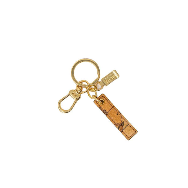 Beige Leather Keychain Alviero Martini Prima Classe