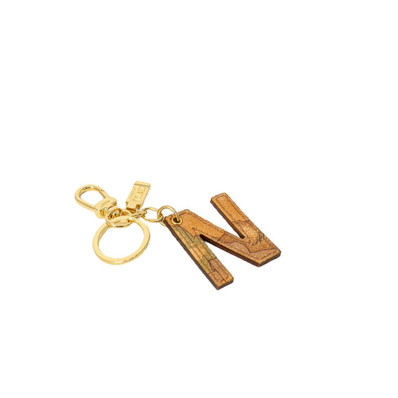 Beige Leather Keychain Alviero Martini Prima Classe