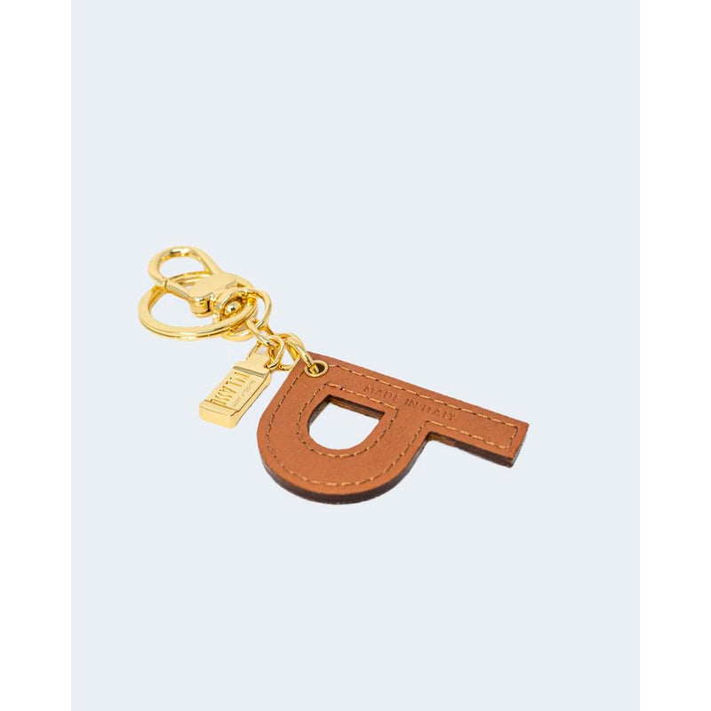 Beige Leather Keychain Alviero Martini Prima Classe