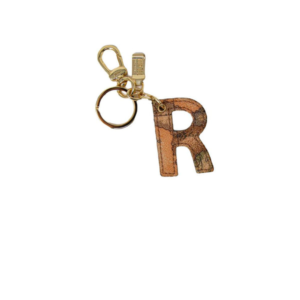 Beige Leather Keychain Alviero Martini Prima Classe