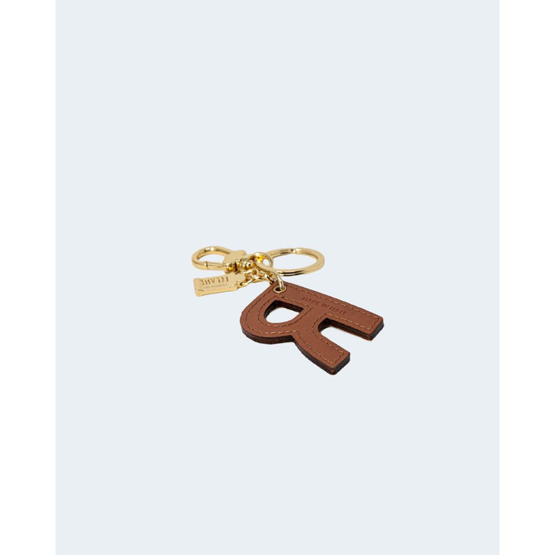 Beige Leather Keychain Alviero Martini Prima Classe