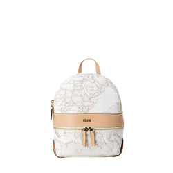 White Synthetic Leather Backpack Alviero Martini Prima Classe