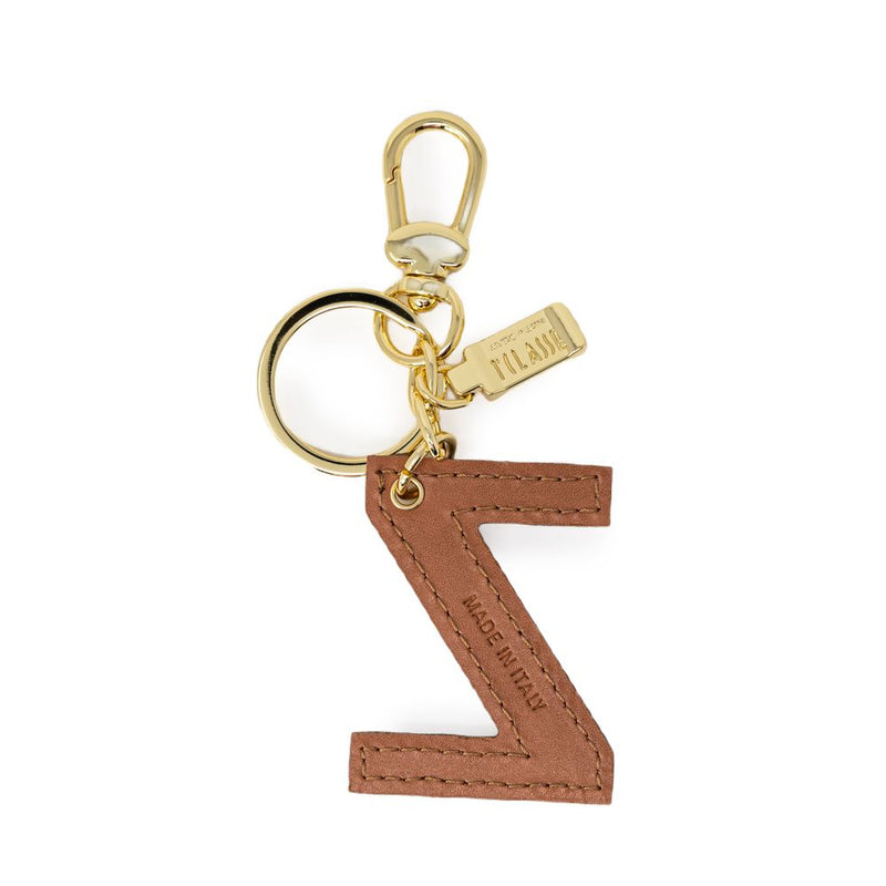 Beige Leather Keychain Alviero Martini Prima Classe