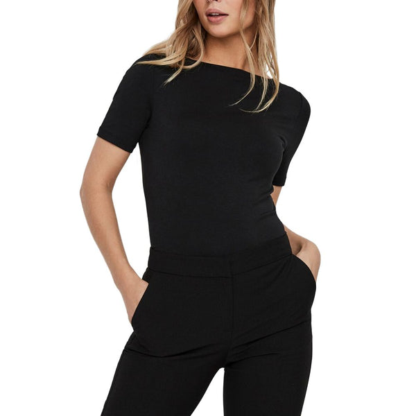 Black Viscose Tops & T-Shirt Vero Moda