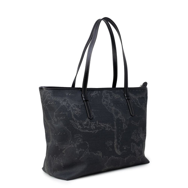 Black Polyester Handbag Alviero Martini Prima Classe