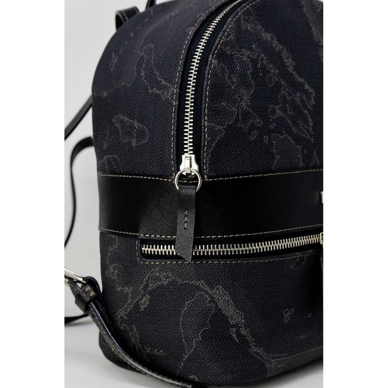 Black Leather Backpack Alviero Martini Prima Classe