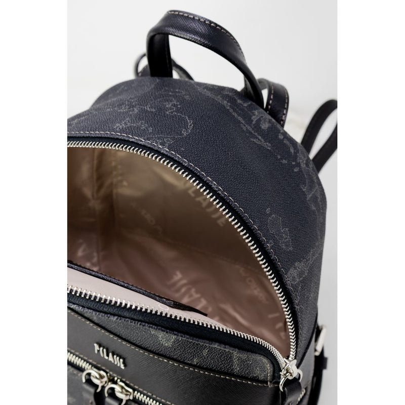 Black Leather Backpack Alviero Martini Prima Classe