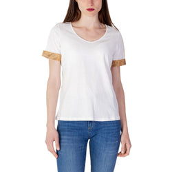 Cream Cotton Tops & T-Shirt Alviero Martini Prima Classe