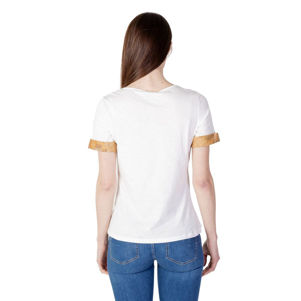 Cream Cotton Tops & T-Shirt Alviero Martini Prima Classe