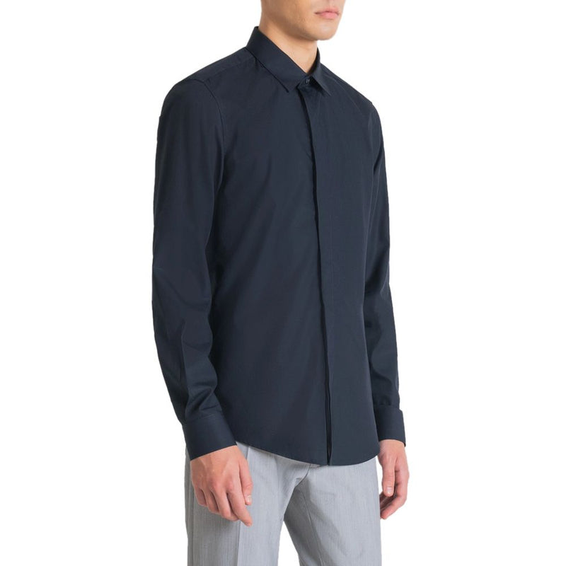 Blue Cotton Shirt Antony Morato
