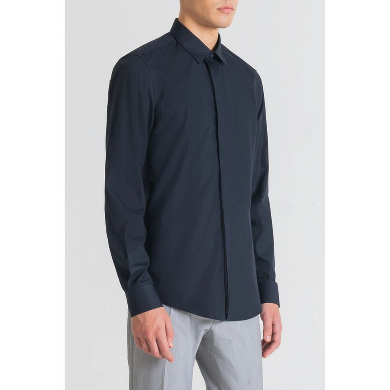 Blue Cotton Shirt Antony Morato