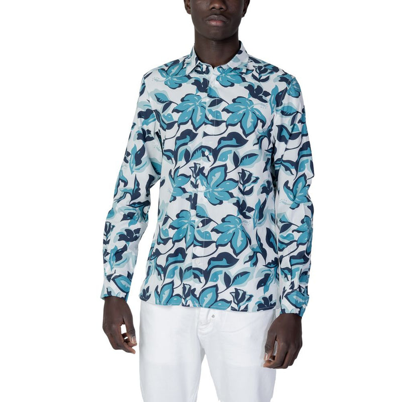 Blue Viscose Shirt Antony Morato