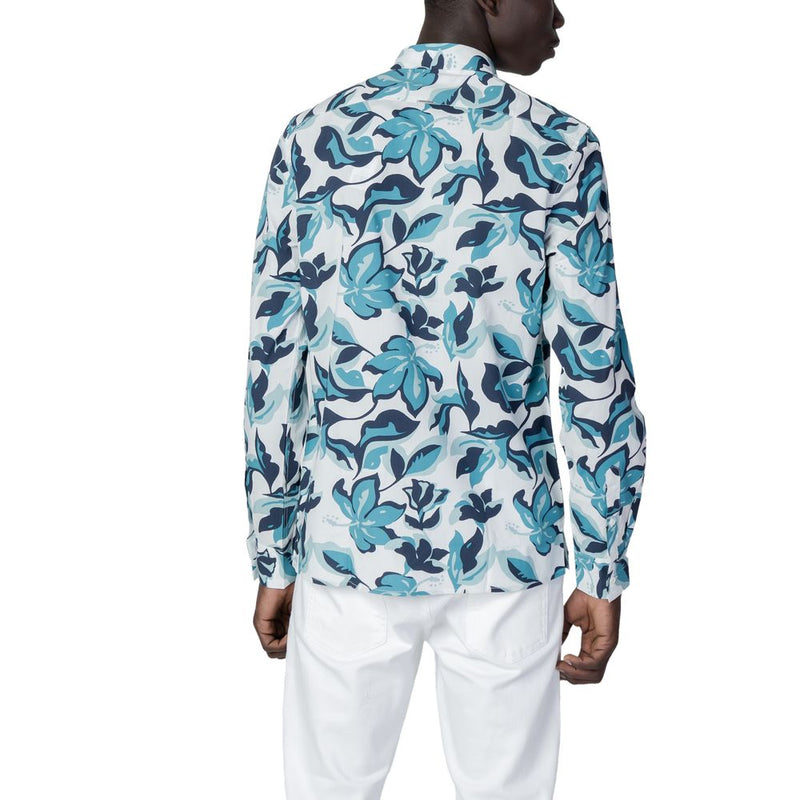 Blue Viscose Shirt Antony Morato