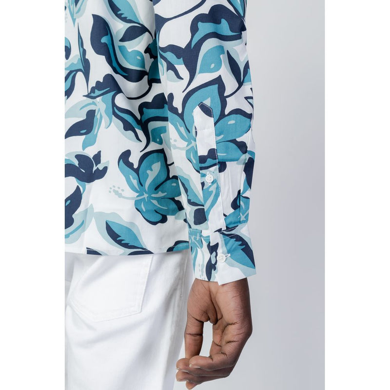 Blue Viscose Shirt Antony Morato