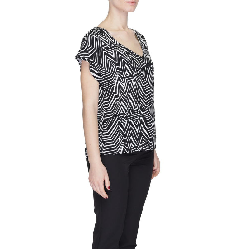 Black And White Viscose Tops & T-Shirt Jacqueline De Yong