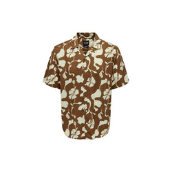 Brown Viscose Shirt Only & Sons