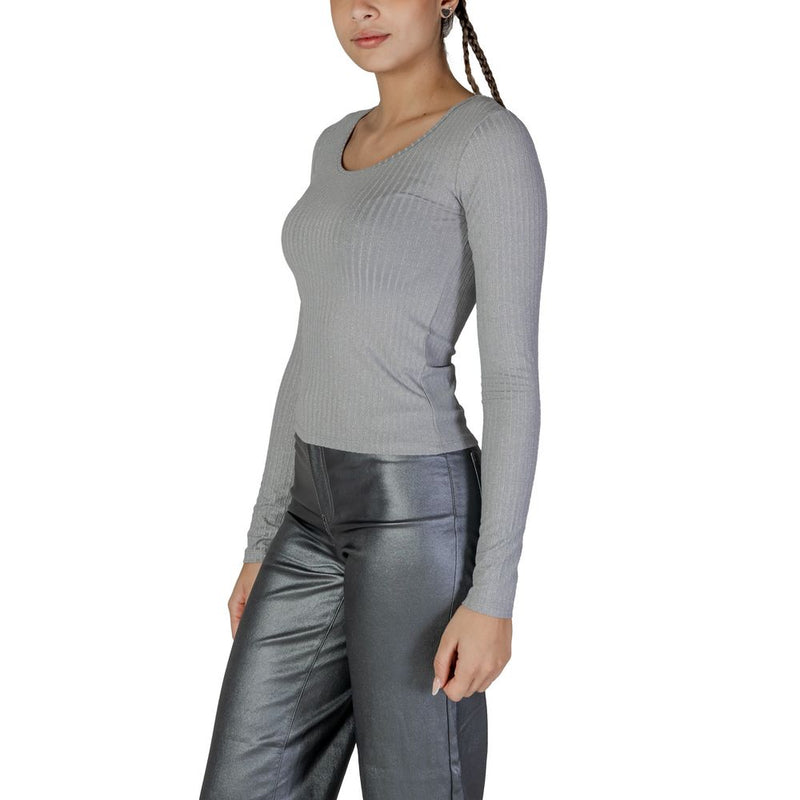 Silver Polyester Polyester Tops & T-Shirt Vero Moda