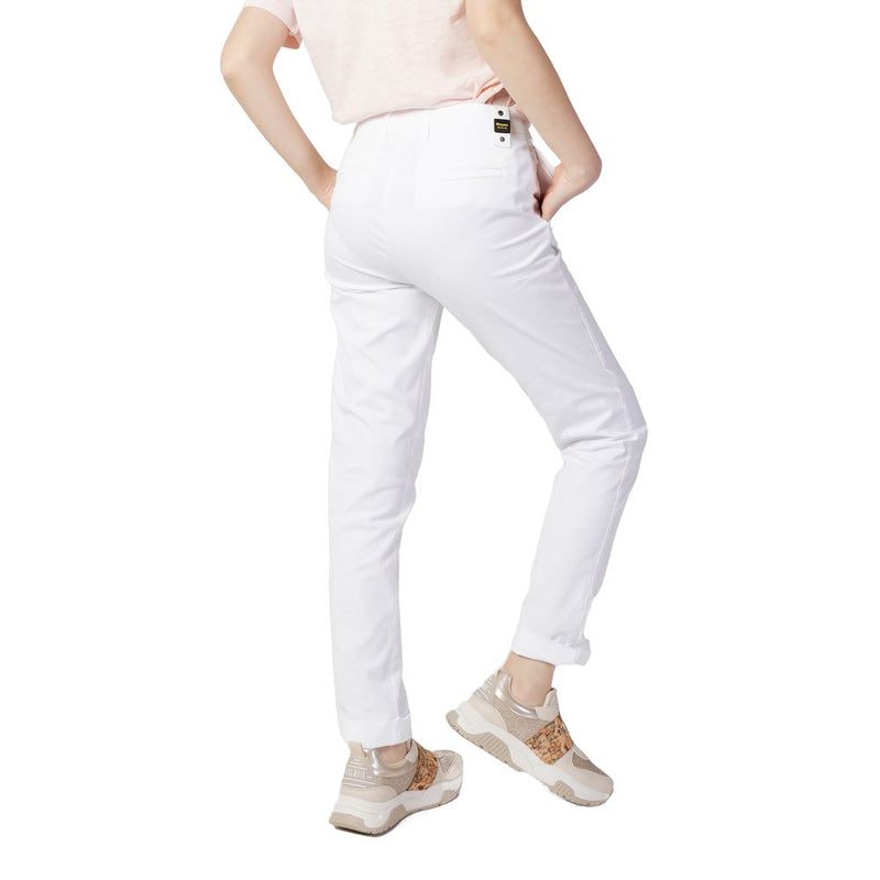 White Cotton Jeans & Pant Blauer