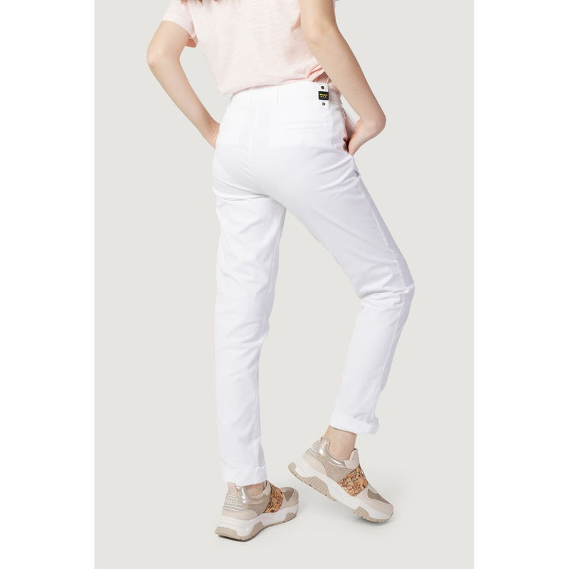 White Cotton Jeans & Pant Blauer