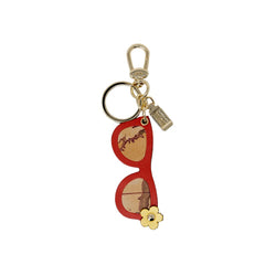 Beige Leather Keychain Alviero Martini Prima Classe