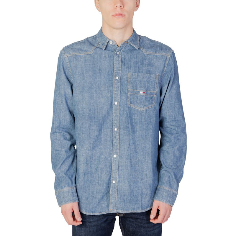 Blue Cotton Shirt Tommy Hilfiger Jeans