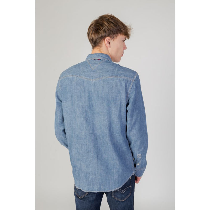 Blue Cotton Shirt Tommy Hilfiger Jeans