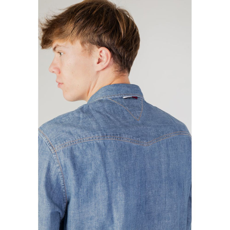 Blue Cotton Shirt Tommy Hilfiger Jeans