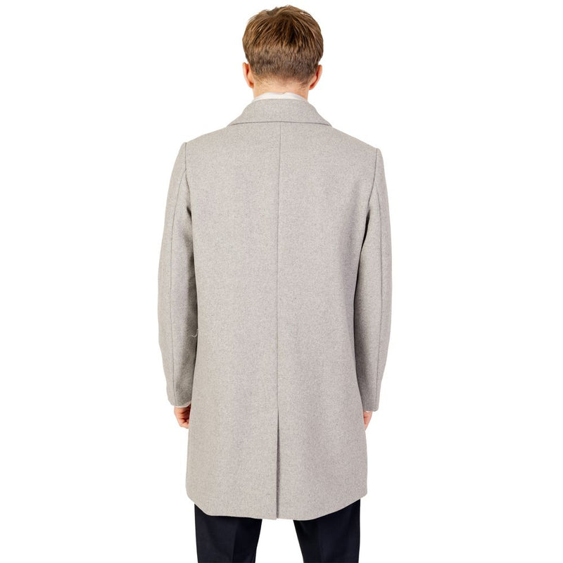 Gray Polyester Jacket Antony Morato