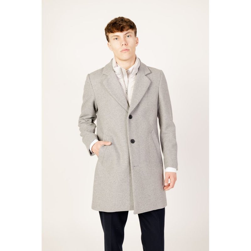 Gray Polyester Jacket Antony Morato