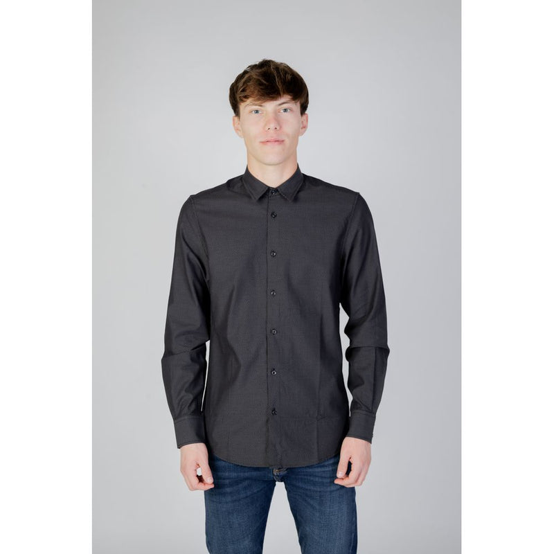 Gray Cotton Shirt Antony Morato