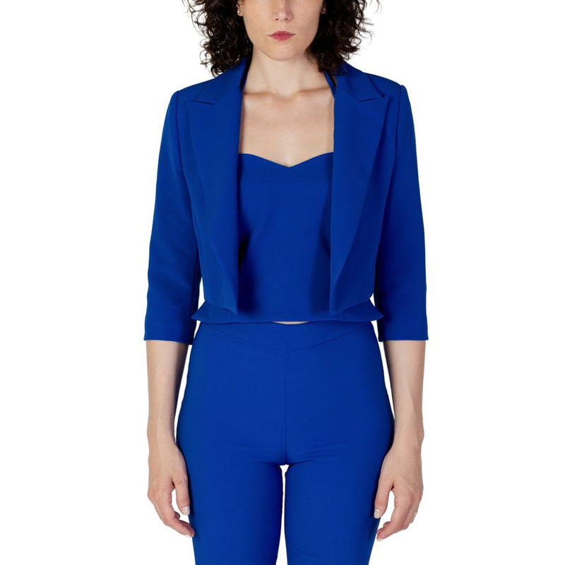 Blue Polyester Suits & Blazer Rinascimento