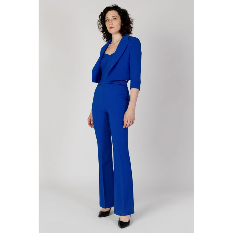 Blue Polyester Suits & Blazer Rinascimento