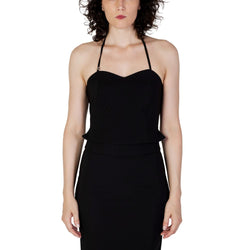 Black Polyester Tops & T-Shirt Rinascimento