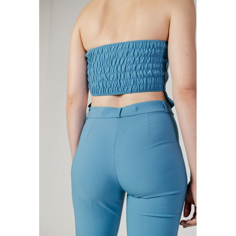 Turquoise Polyester Tops & T-Shirt Rinascimento